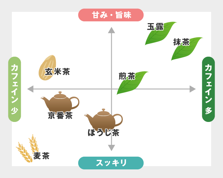 お茶の種類と特徴
